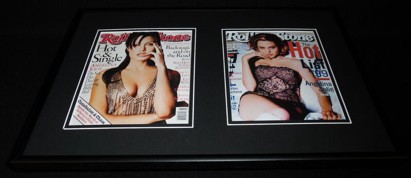 Angelina Jolie Framed 12x18 Rolling Stone Cover Display