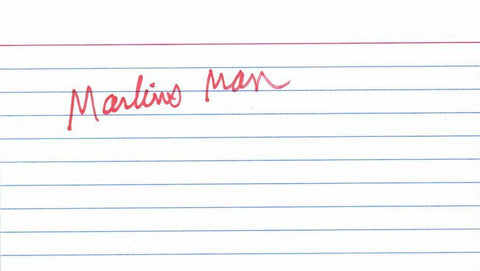 Marlins Man Laurence Leavy Signed 3x5 Index Card  