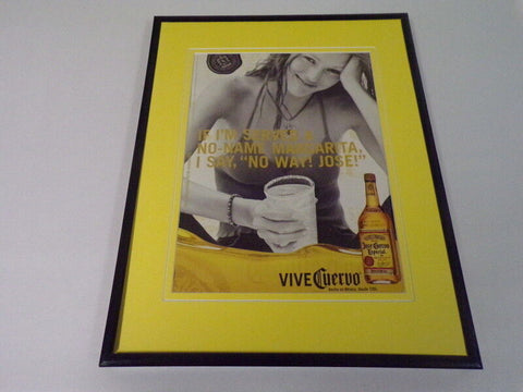 2001 Jose Cuervo Tequila Vive Framed 11x14 ORIGINAL Vintage Advertisement