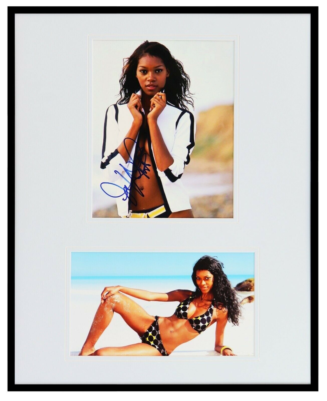 Jessica White Signed Framed 16x20 Bikini Photo Display 