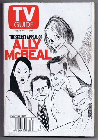 ORIGINAL Vintage TV Guide December 18, 1999 No Label Ally McBeal Cast