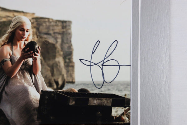 Emilia Clarke Signed Framed 11x14 Photo Display AW Game of Thrones