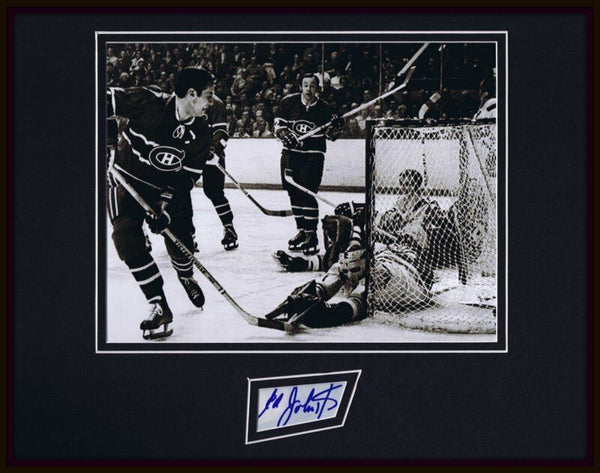 Eddie Johnston Signed Framed 11x14 Photo Display Penguins Bruins