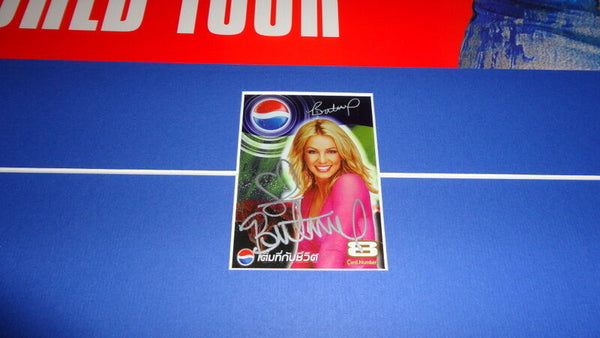 Britney Spears Signed Framed 31x41" 2001 Pepsi Tour Poster Display JSA