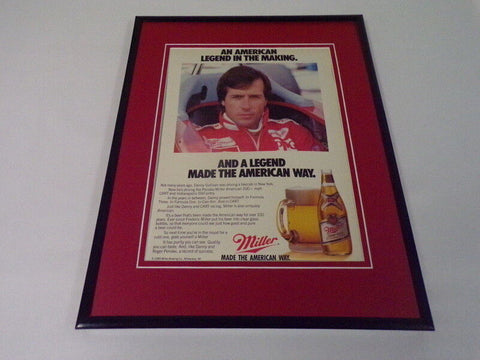 Danny Sullivan 1985 Miller High Life Beer Framed 11x14 ORIGINAL Advertisement 