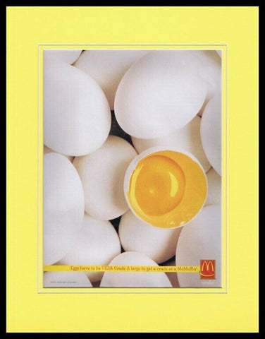 2003 McDonald's Egg McMuffin Framed 11x14 ORIGINAL Advertisement 