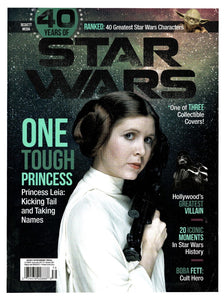 2017 Beckett 40 Years of Star Wars Magazine Carrie Fisher Princess Leia Cover