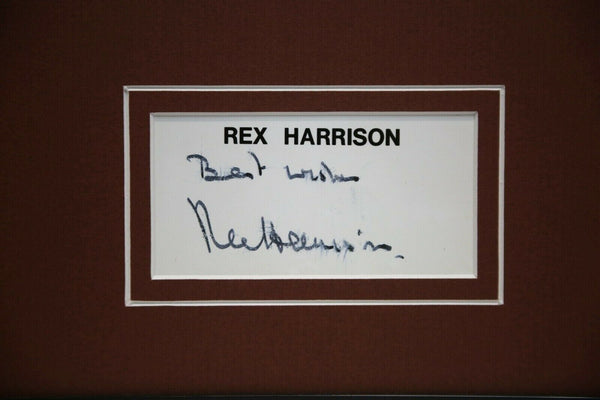 Rex Harrison Signed Framed 16x20 Photo Display Dr Doolittle