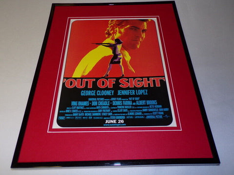 Out of Sight 1998 Framed 11x14 ORIGINAL Vintage Advertisement Jennifer Lopez