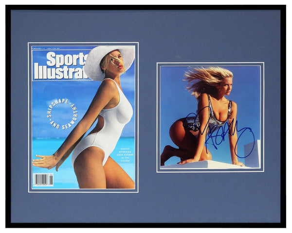 Ashley Montana Signed Framed 1991 Sports Illustrated Swimsuit Issue Display