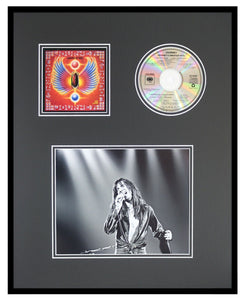 Steve Perry Framed 16x20 Photo & Journey Greatest Hits CD Display