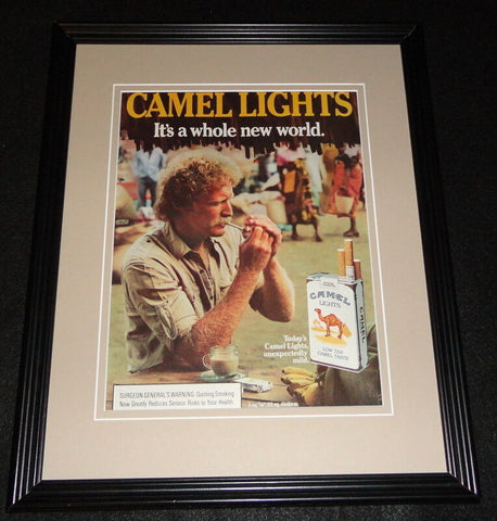 1983 Camel Lights Cigarettes Framed 11x14 ORIGINAL Vintage Advertisement