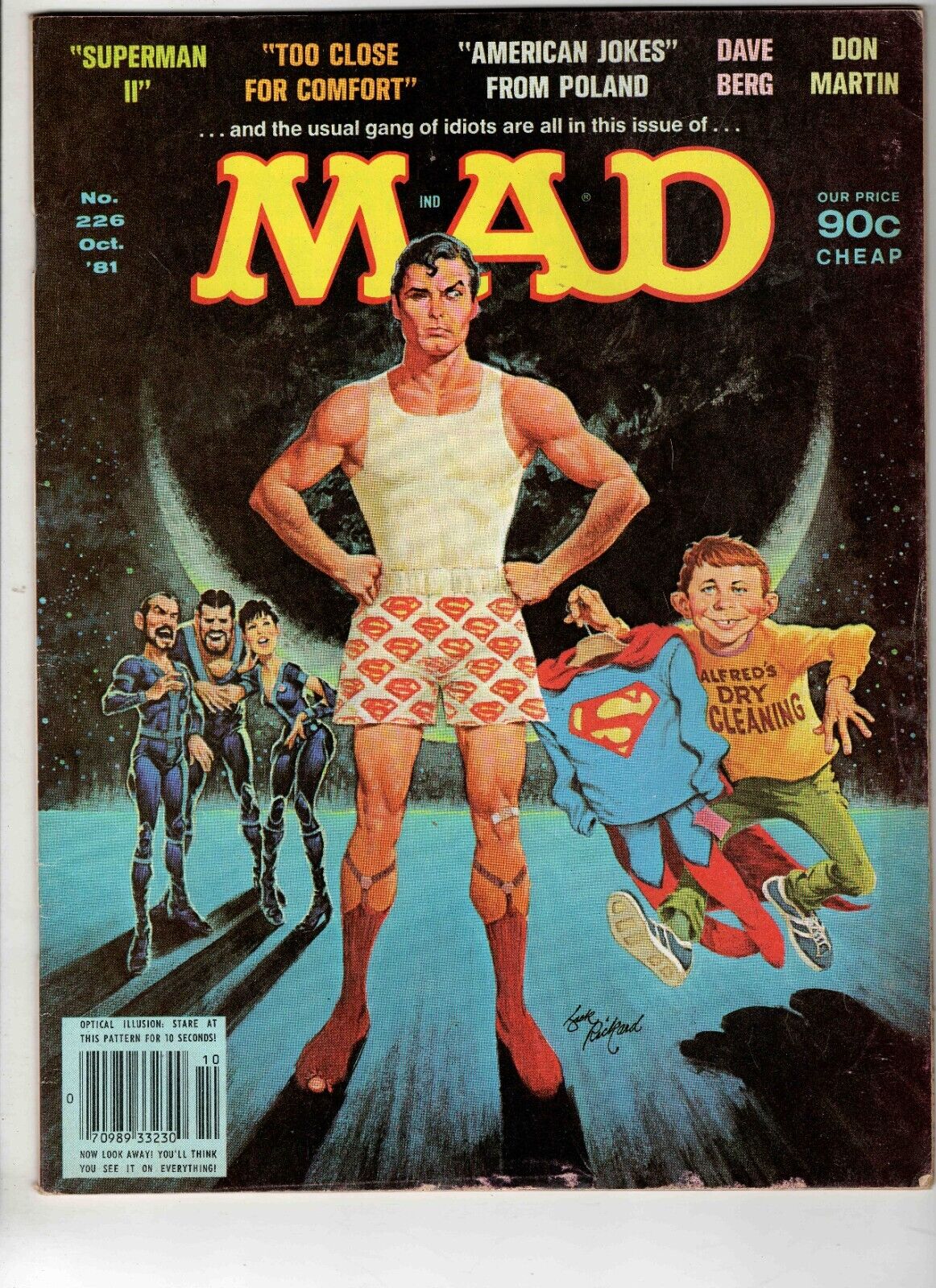 Mad Magazine #226 1981 EC Comics Superman II Too Close for Comfort