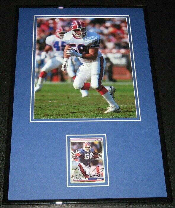 Shane Conlan Signed Framed 11x17 Photo Display Bills Penn State