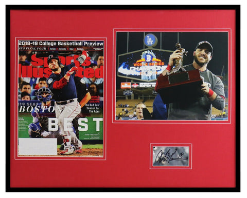 Steve Pearce Signed Framed 16x20 Sports Illustrated Cover & Photo Set Red Sox WS