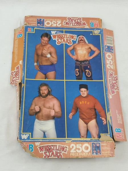 VINTAGE 1985 WWF Wrestling Superstars Jigsaw Puzzle Iron Sheik Rowdy Roddy Piper