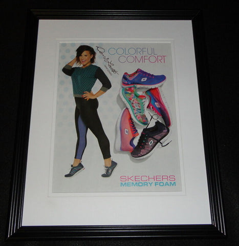 Demi Lovato Facsimile Signed Framed 2015 Skechers Advertising Display