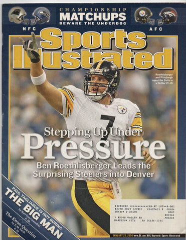 VINTAGE Jan 23 2006 Sports Illustrated Ben Roethlisberger Steelers