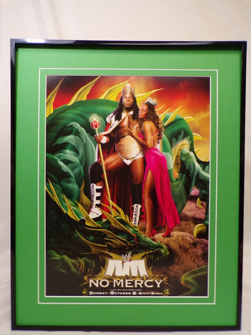 2006 WWE No Mercy Booker T + Sharmell 16x20 Framed Insight Poster Display 