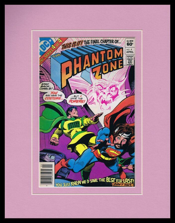 Phantom Zone #4 1982 DC Comics ORIGINAL Framed 11x14 Cover Display 