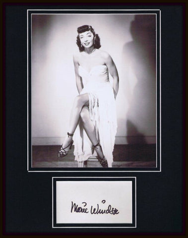 Marie Windsor Signed Framed 11x14 Photo Display The Killing