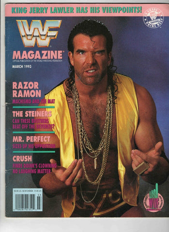 Mar 1993 WWF Magazine Razor Ramon Scott Hall