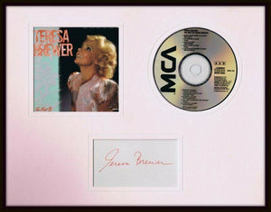 Teresa Brewer Signed Framed CD & Photo Display