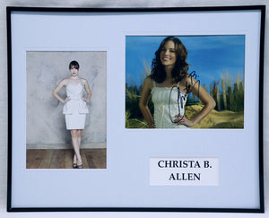 Christa B Allen Signed Framed 16x20 Photo Set Revenge 13 Going on 30