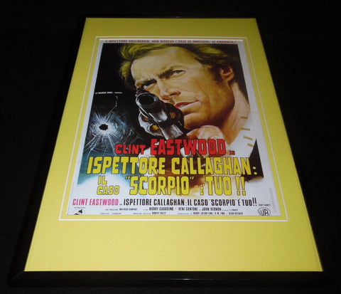 Dirty Harry Italian 11x17 Framed Repro Poster Display Clint Eastwood