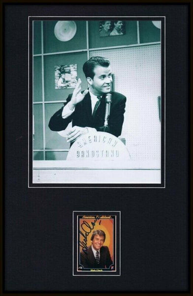 Dick Clark Signed Framed 11x17 Photo Display JSA American Bandstand