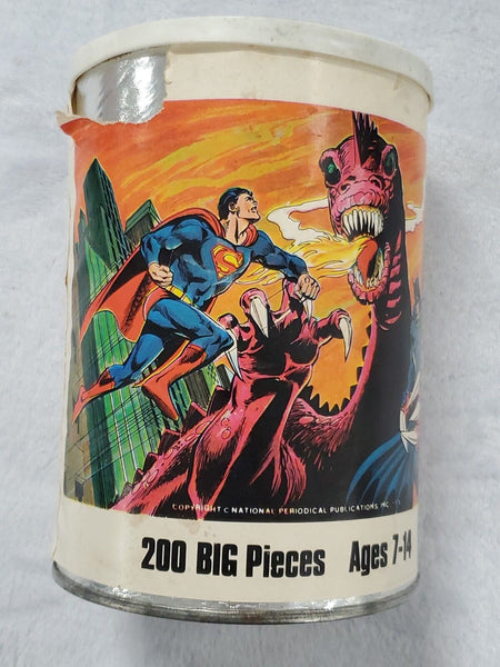 VINTAGE 1974 DC Superman Batman Jigsaw Puzzle