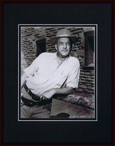 Denver Pyle Signed Vintage Framed 8x10 Photo Wyatt Earp Dukes of Hazzard