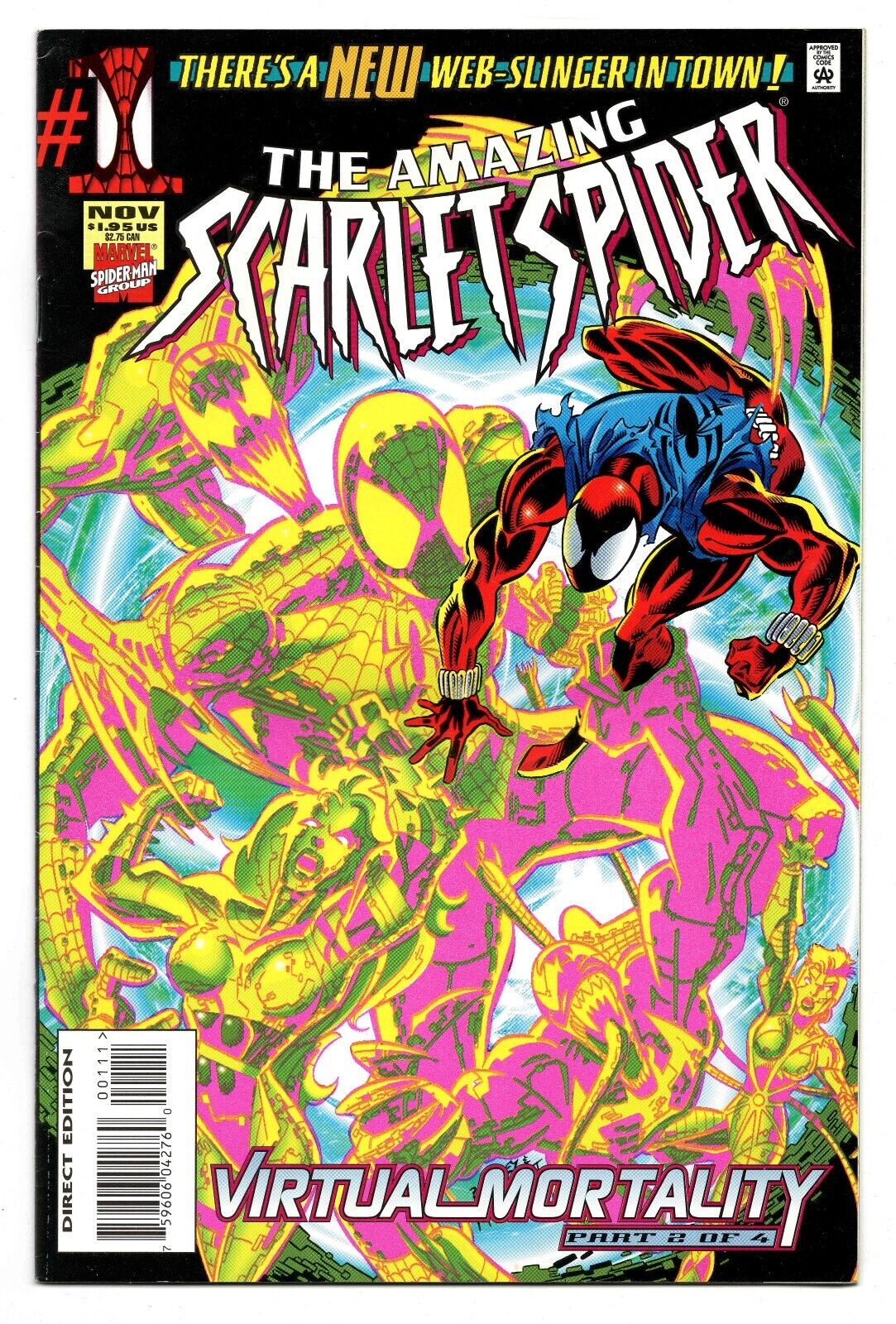 Scarlet Spider #1 D VINTAGE 1995 Marvel Comics