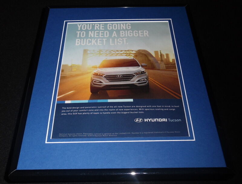 2015 Hyundai Tucson Framed 11x14 ORIGINAL Advertisement C