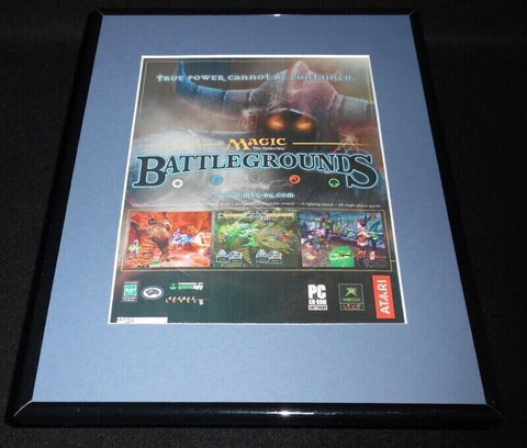 2004 Magic Battlegrounds Playstation 2 PS2 Framed 11x14 ORIGINAL Advertisement