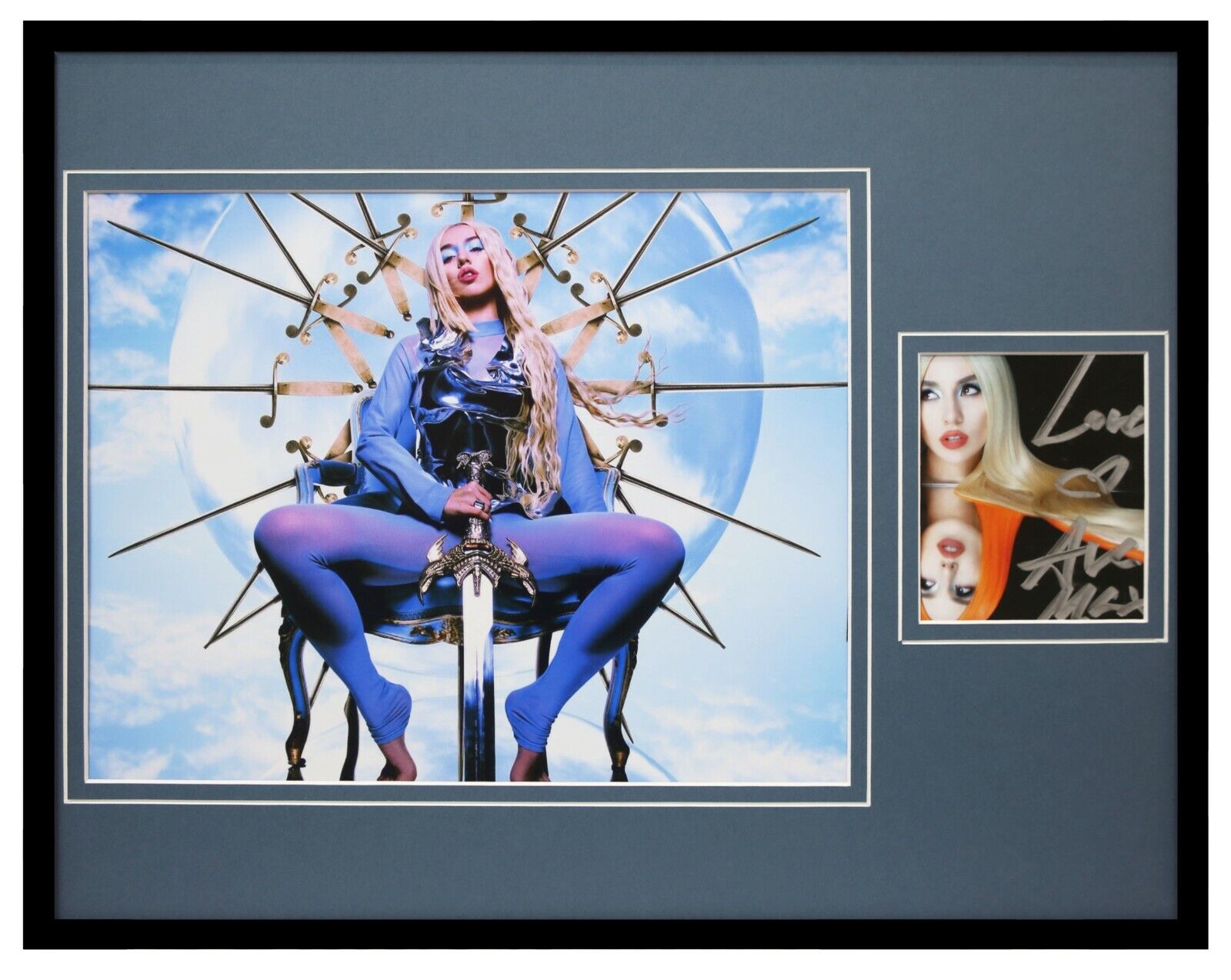 Ava Max Signed Framed 11x14 Photo Display Kings and Queens