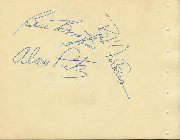 Babe McCarthy + 4 Signed Vintage Album Page Memphis Pros