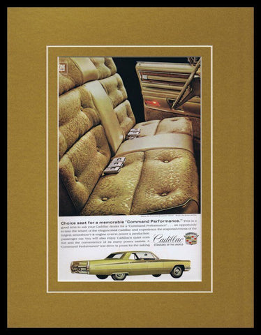 1968 Cadillac Fleetwood Brougham Framed 11x14 ORIGINAL Vintage Advertisement