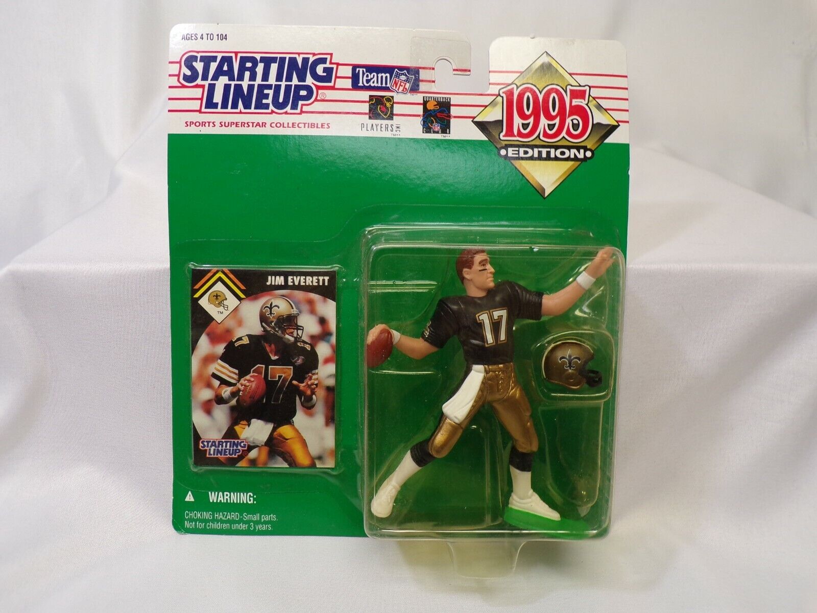 VINTAGE SEALED 1995 Starting Lineup SLU Figure Jim Everett Saints