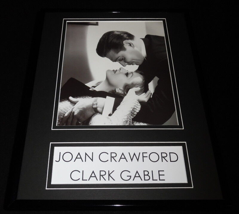 Joan Crawford & Clark Gable Framed 11x14 Photo Display 