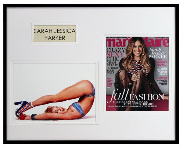 Sarah Jessica Parker Signed Framed 16x20 Photo Set AW Sex & The City