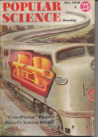 ORIGINAL Vintage November 1948 Popular Science Magazine