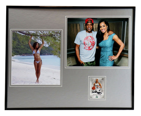 Skylar Diggins Signed Framed 16x20 Photo Set Notre Dame Tulsa Shock w/ Jay Z