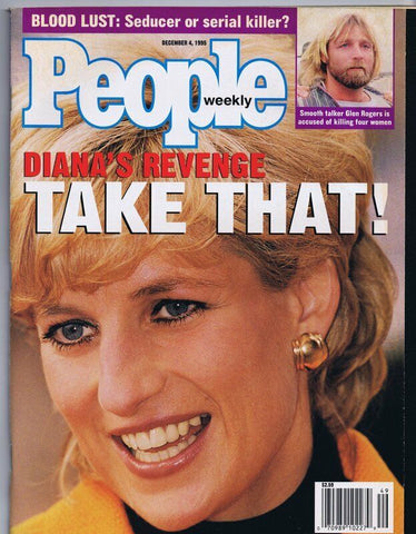 ORIGINAL Vintage December 4 1995 People Magazine Princess Diana Revenge