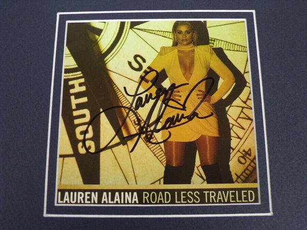 Lauren Alaina Signed Framed 16x20 Road Less Traveled CD & Photo Set