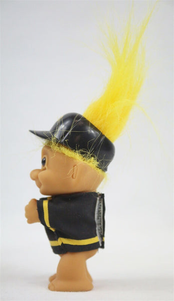 VINTAGE Russ Troll Doll Pittsburgh Pirates in Black Jersey