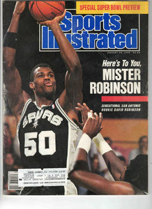 Jan 29 1990 Sports Illustrated Magazine David Robinson Spurs