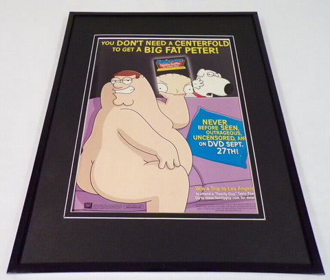 Family Guy Stewie Untold 2005 Framed ORIGINAL 11x14 Vintage Advertising Display