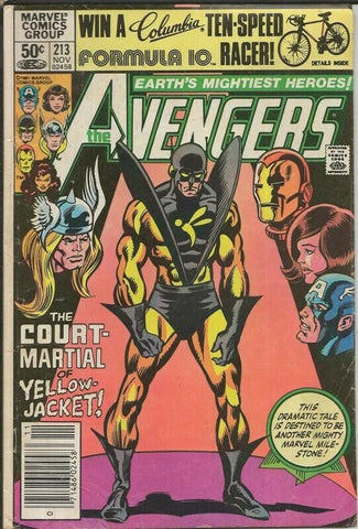 Avengers #213 ORIGINAL Vintage 1981 Marvel Comics Yellowjacket