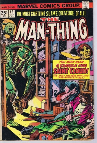 Man Thing #15 ORIGINAL Vintage 1975 Marvel Comics 